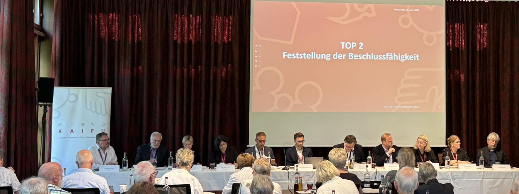 Das Plenum der 65. ordentlichen Verterterversammlung der KAIFU